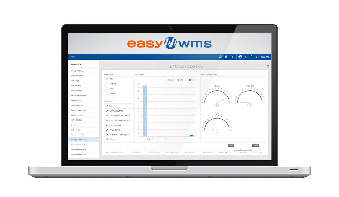 Easy WMS en mode SaaS présente une interface intuitive et conviviale