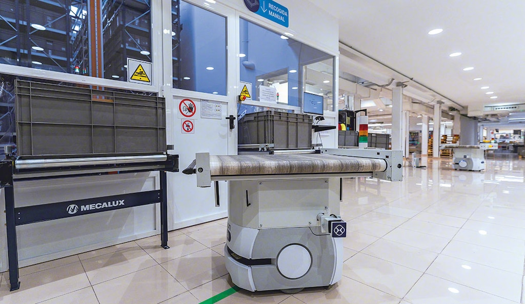 Normagrup a installé des véhicules intelligents autonomes dans son entrepôt aux Asturies (Espagne)