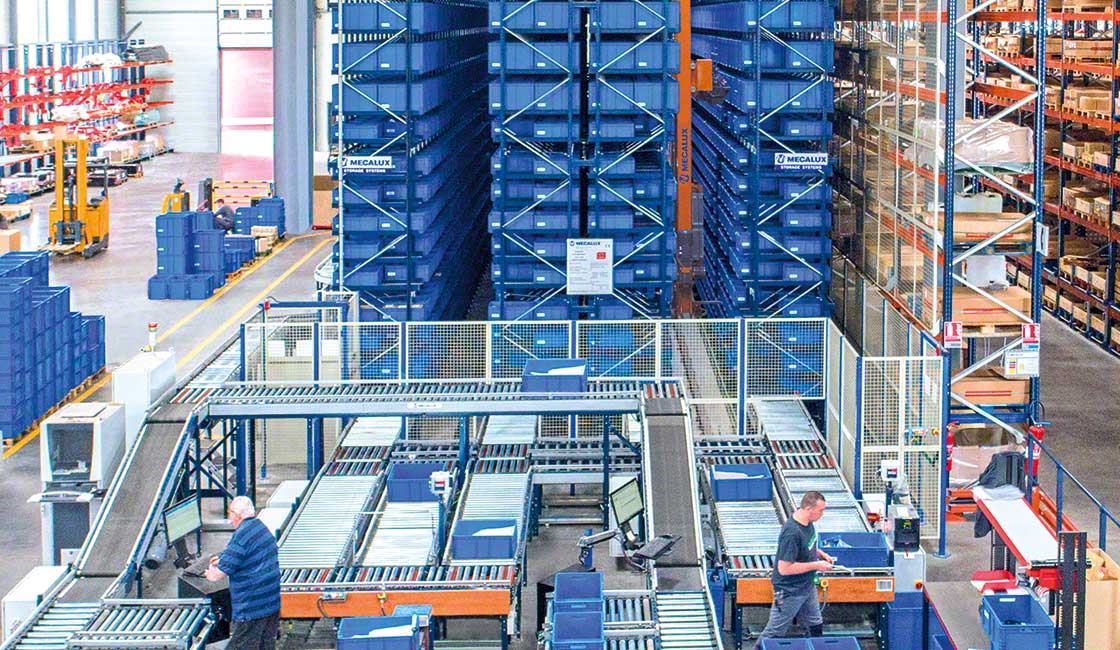Les entrepôts gérés en Supply Chain as a Service sont généralement équipés de systèmes de stockage automatisé