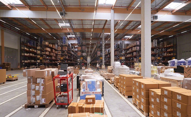 L'entrepôt de composants industriels de Sofinther en France
