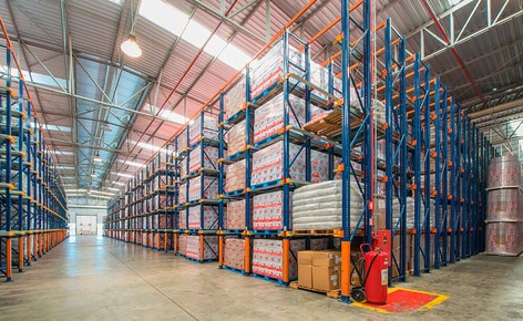 L’entrepôt de Lacticínios Bela Vista possède une capacité de stockage de 6 320 palettes