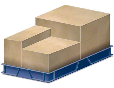 Un conteneur dans lequel sont introduites les caisses d'emballage envoyées au fournisseur