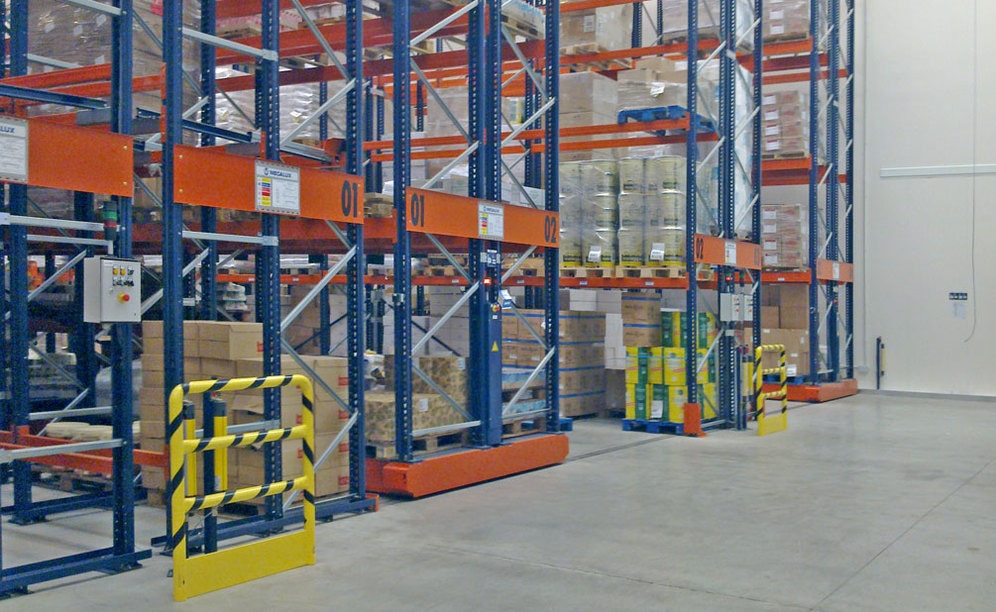 The Movirack system allows direct access to each pallet while also optimising the use of space