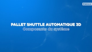 Pallet Shuttle Automatique 3D : composants du système