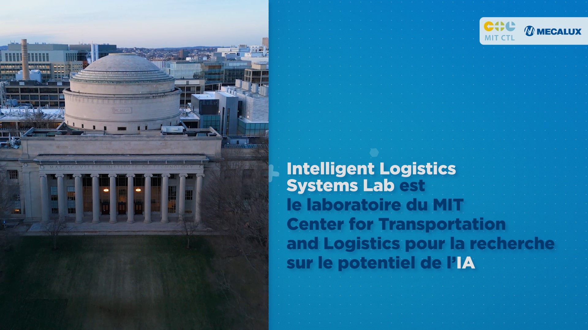 MIT CTL Laboratoire de Systèmes Logistiques Intelligents : le potentiel de l'IA et du ML