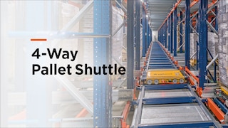 4-Way Pallet Shuttle - La solution d’automatisation ultime pour un maximum de compactage