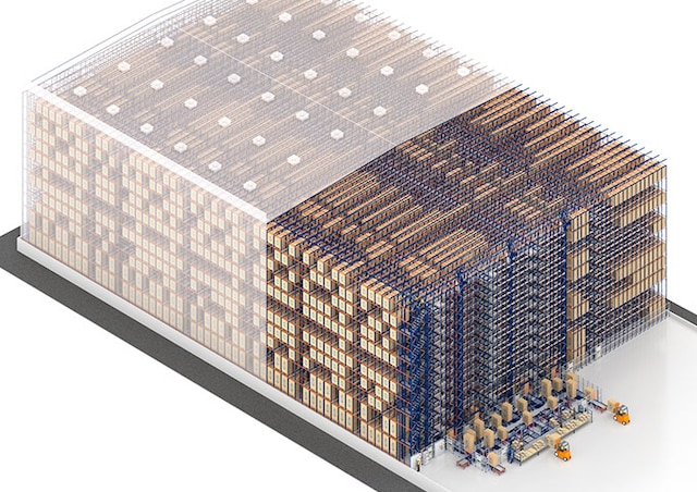 Le Four Way Pallet Shuttle optimise l’espace et augmente la capacité