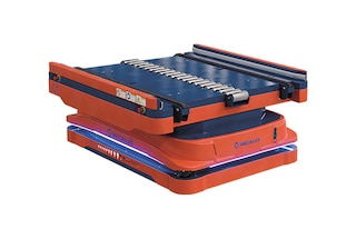 L’AMR 1500 avec convoyeur a été développé pour le transport interne de palettes