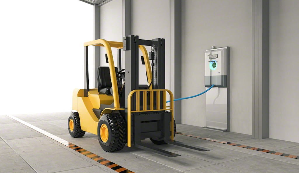 Utiliser des chariots élévateurs électriques au lieu de conventionnels améliore la qualité de l’air dans les entrepôts