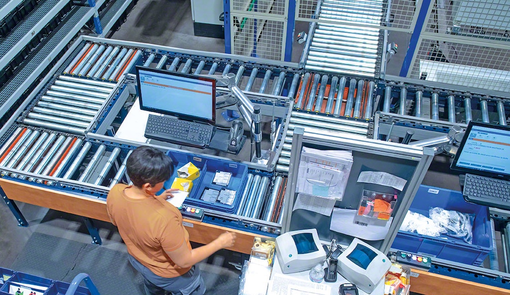 Le nombre de lignes de commande par opérateur est un bon indicateur pour mesurer la productivité d’un entrepôt