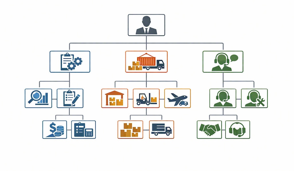 Organigramme fonctionnel de l’entreprise