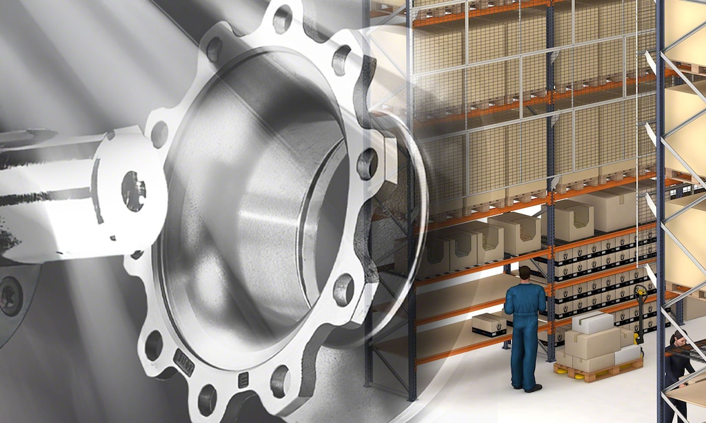 Rayonnages à palettes et cantilever pour le stockage de pièces détachées d’Aliauto