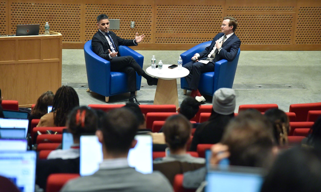 Iñaki Fernández, CTO de Mecalux, a participé à « SCALE Connect ». Crédit photo : © Chris Frontiero, MIT