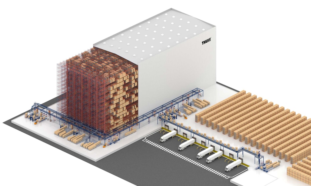 Nouvel entrepôt automatisé de produits de transport et d’extérieur de Thule