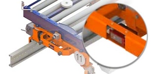 Les cellules photoélectriques renforcent la sécurité du système en veillant à la bonne distance entre les navettes