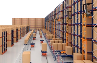 Le nombre de navettes composant un circuit de convoyage aérien ou au sol est déterminé par les besoins de charge de travail