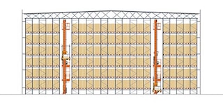 Le Pallet Shuttle automatique pour palettes optimise l’espace disponible dans un entrepôt autoportant