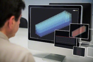 Lors de la phase de calcul, les contraintes à supporter par le système autoportant sont déterminées Lors de la phase de calcul, les contraintes à supporter par le système autoportant sont déterminées