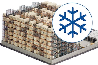 Le Pallet Shuttle Automatique 3D permet des économies d’énergie dans les entrepôts frigorifiques et de congélation