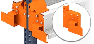 Support de rail extérieur des rayonnages Pallet Shuttle Support de rail extérieur des rayonnages Pallet Shuttle