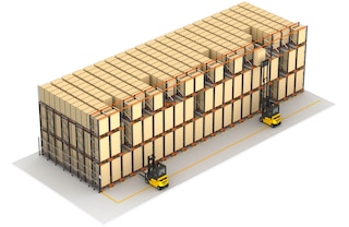Avec le Pallet Shuttle, il est possible de travailler sur différents canaux simultanément