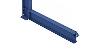 Les bases sont des profilés horizontaux qui stabilisent la structure