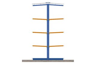Le rack cantilever avec toiture peut être installé en extérieur Le rack cantilever avec toiture peut être installé en extérieur
