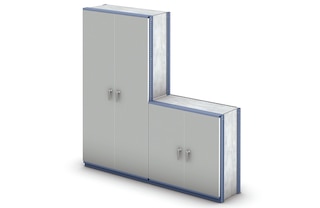 L’utilisation de portes fait du rayonnage léger M3 une solution idéale pour les bureaux L’utilisation de portes fait du rayonnage léger M3 une solution idéale pour les bureaux