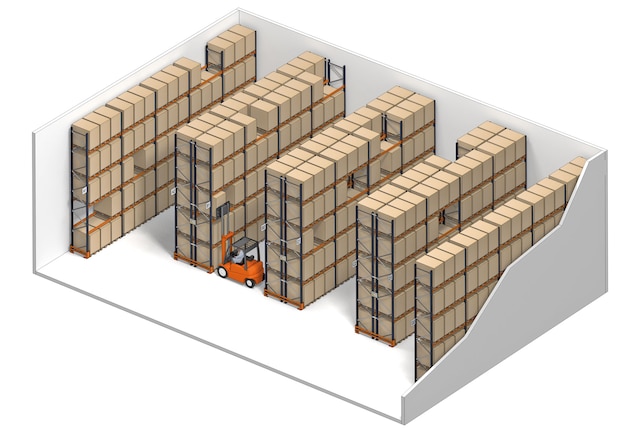 Le rack à palette est un système de stockage idéal pour gérer une grande variété de références