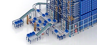 La station de picking traditionnelle s’adapte à chaque système de stockage à navettes