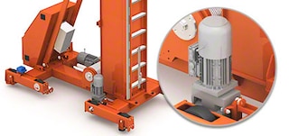 Moteur de translation du transtockeur tridirectionnel automatique