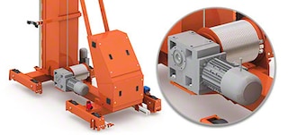 Moteur de levage du transtockeur tridirectionnel automatique