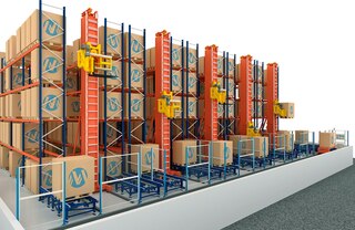 Les transtockeurs tridirectionnels sont une solution idéale pour automatiser un entrepôts de faible hauteur