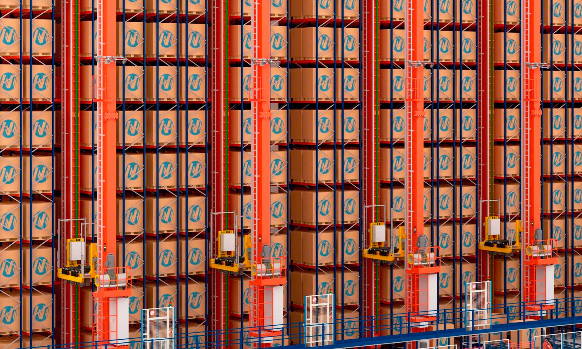 Un imposant magasin automatique pour le stockage de produits dérivés du sel Un imposant magasin automatique pour le stockage de produits dérivés du sel